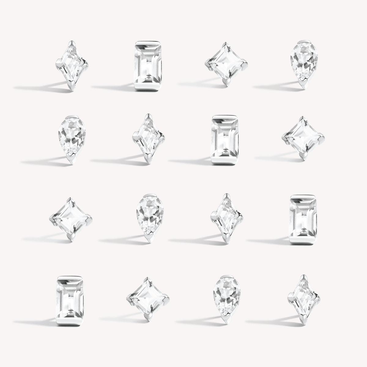 Anything could happen lozenge stud earrings