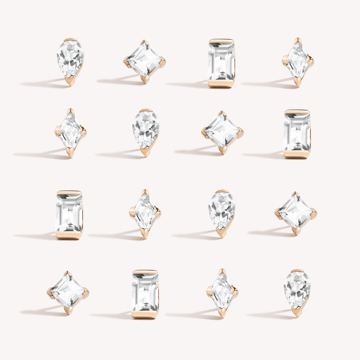 Dilly dallying pear stud earrings