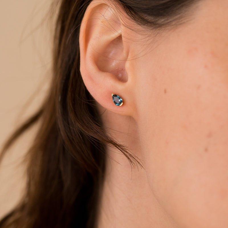 Dilly dallying pear stud earrings