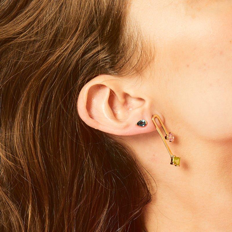 Dilly dallying pear stud earrings