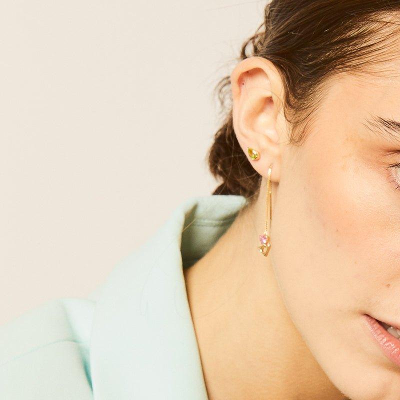 Dreaming & believing threader earrings