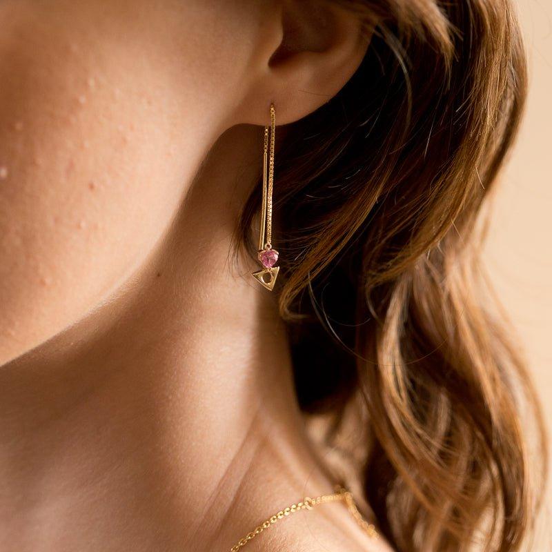 Dreaming & believing threader earrings