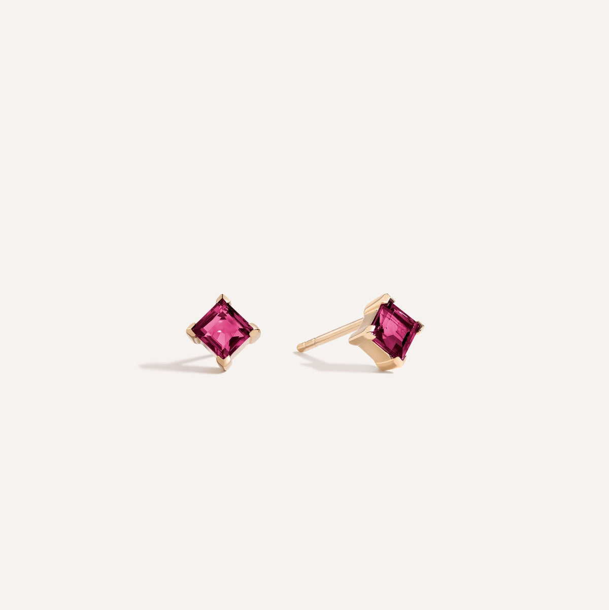 Make believe square stud earrings