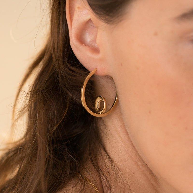 We let our hair down earrings